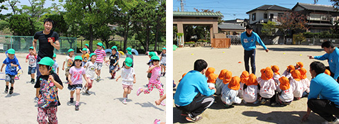 刈谷市保育園・幼稚園　出張体育指導の様子